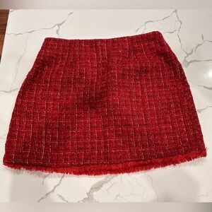 🌸Cider Size 1x Mini Skirt. Red with sparkle. NWT🌸